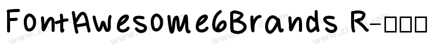 FontAwesome6Brands R字体转换